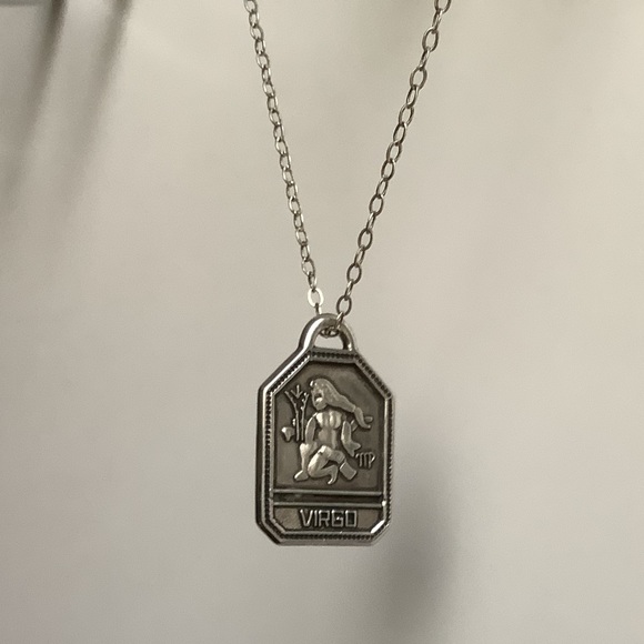 Virgo zodiac pendant-charm 16” chain (astrology) New Vintage sterling silver - Picture 4 of 13